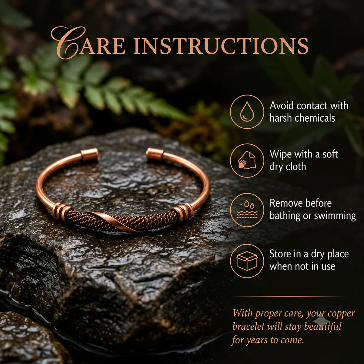 Pure Copper Protection Bracelet