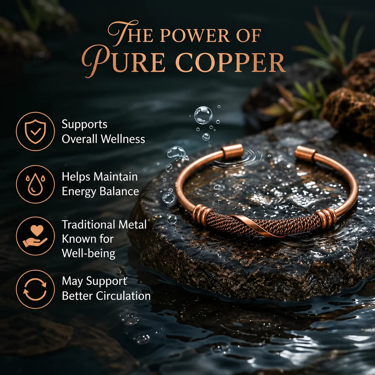 Pure Copper Protection Bracelet