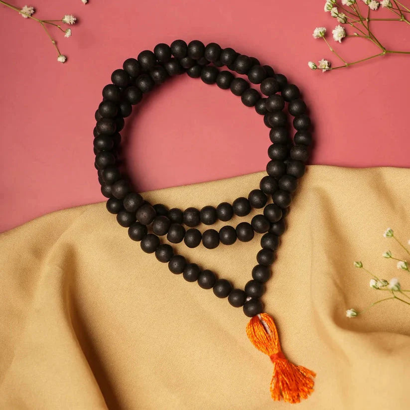 Original Karungali Malai – 108 Ebony Blackwood Beads (Lab Tested and Government Certified)